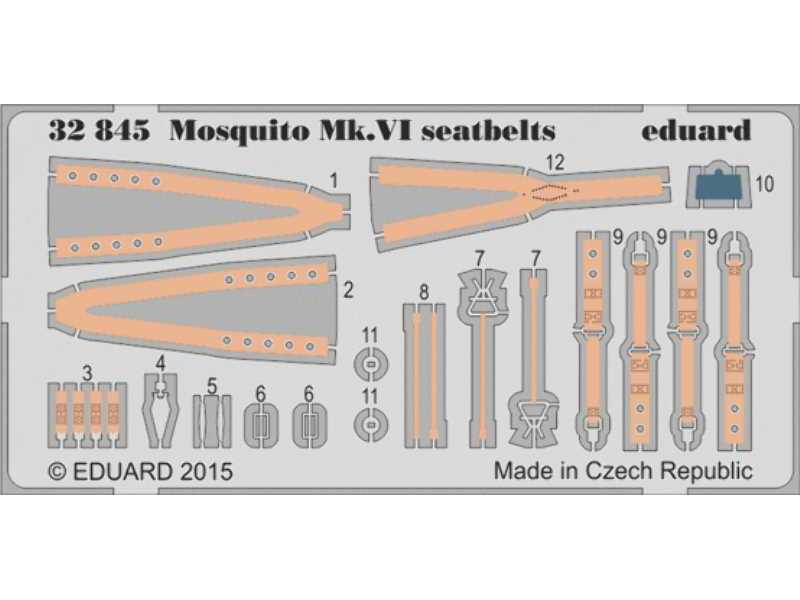 Mosquito Mk. VI seatbelts 1/32 - Tamiya - image 1