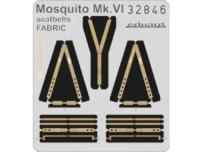 Mosquito Mk. VI seatbelts FABRIC 1/32 - Tamiya - image 1
