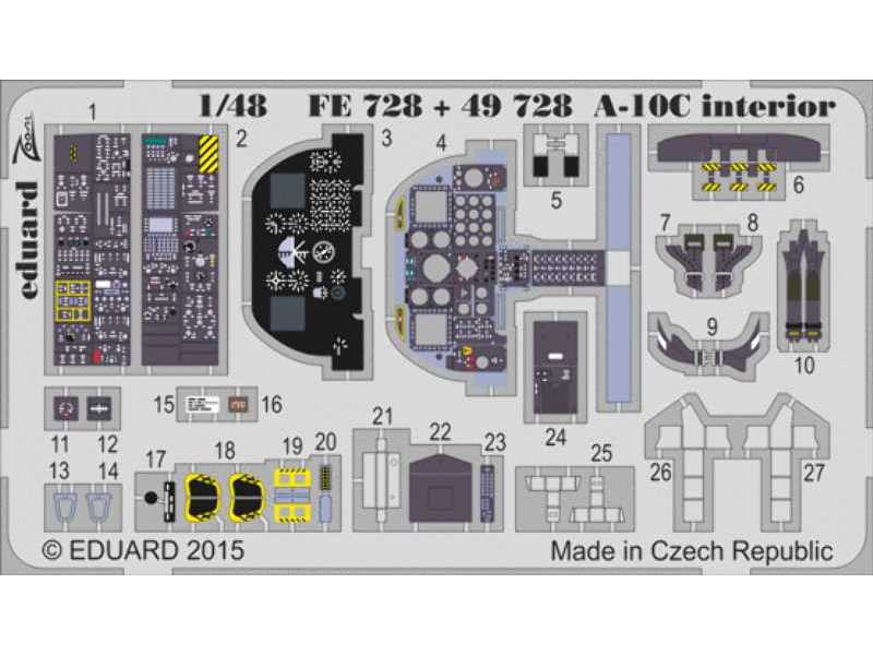 A-10C interior S. A. 1/48 - Italeri - image 1