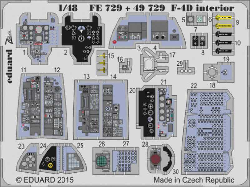 F-4D interior S. A. 1/48 - Academy - image 1
