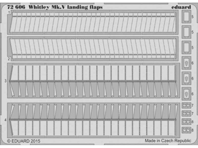 Whitley Mk. V landing flaps 1/72 - Airfix - image 1