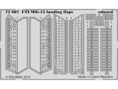 UTI MiG-15 landing flaps 1/72 - Eduard - image 1