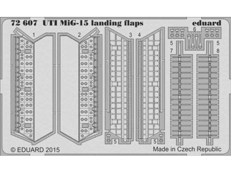 UTI MiG-15 landing flaps 1/72 - Eduard - image 1