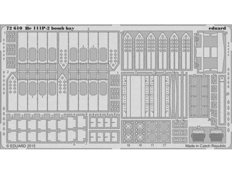 He 111P-2 bomb bay 1/72 - Airfix - image 1