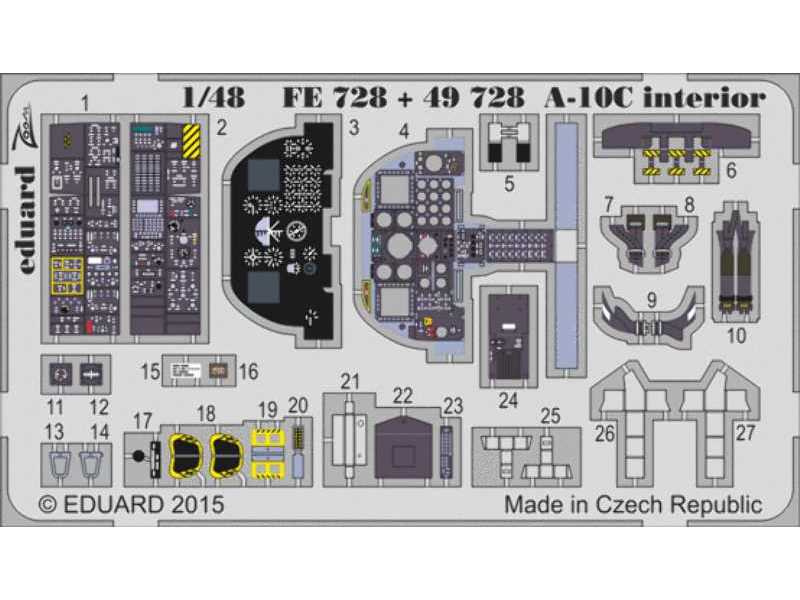 A-10C interior S. A. 1/48 - Italeri - image 1