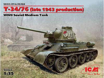 T-34/76 (late 1943 production), WWII Soviet Medium Tank - image 1