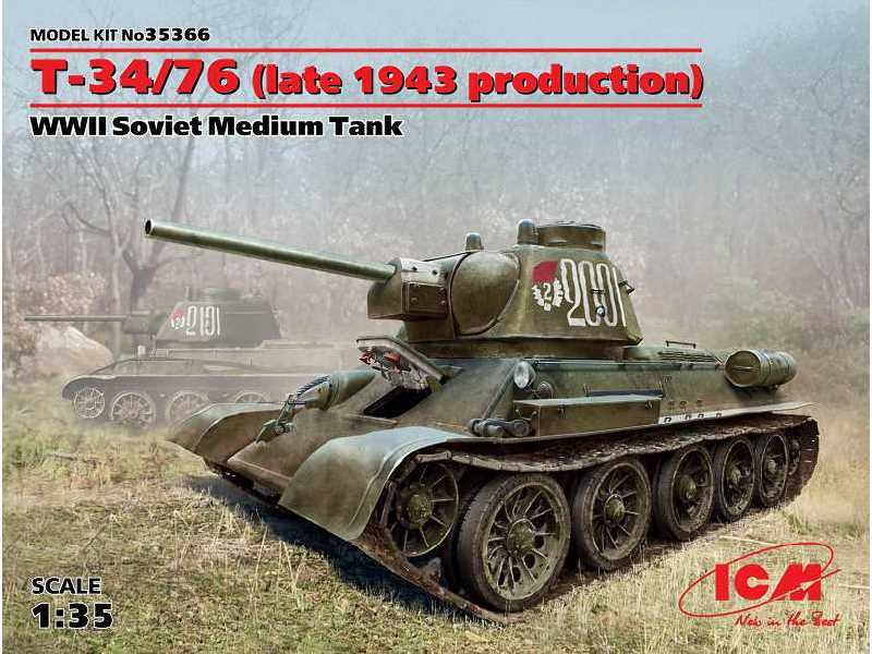 T-34/76 (late 1943 production), WWII Soviet Medium Tank - image 1