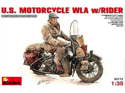 U.S. Motorcycle WLA  w/Rider - image 1