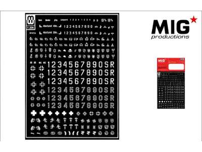 Wermacht Simbols and Numbers (Dry transfer) - image 1