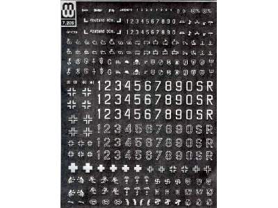 Wermacht Simbols and Numbers (Dry transfer) - image 2