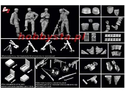 Figurki Fallschirmjager w/Kurzer 8cm Granatwerfer42 - Gen2 - image 2