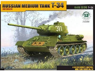 Russian Medium Tank T-34 (motorized -  2 silniki) - image 1
