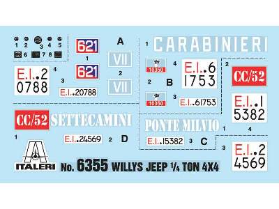 Willys Jeep 1/4 Ton 4X4 Arma Dei Carabinieri - image 3