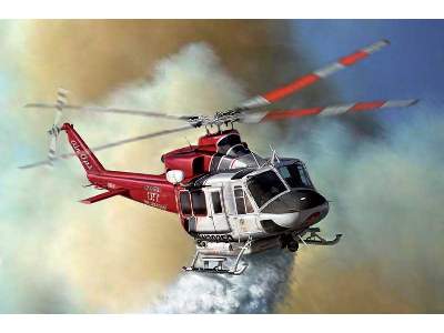 Bell 412 Los Angeles City Fire Dep. w/Paints and Glue - image 2