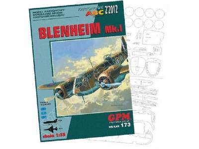 BLENHEIM Mk.I -zestaw model i wregi - image 1