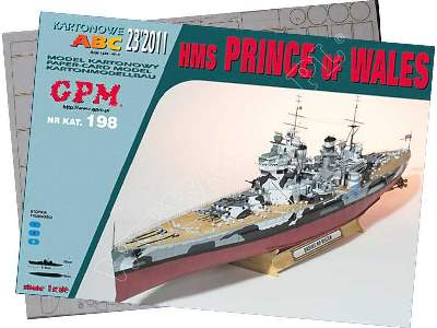 HMS  PRINCE OF WALES komplet model i wręgi - image 2