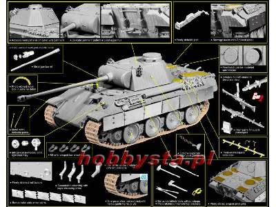 German Panther Ausf. D w/Zimmerit - image 2