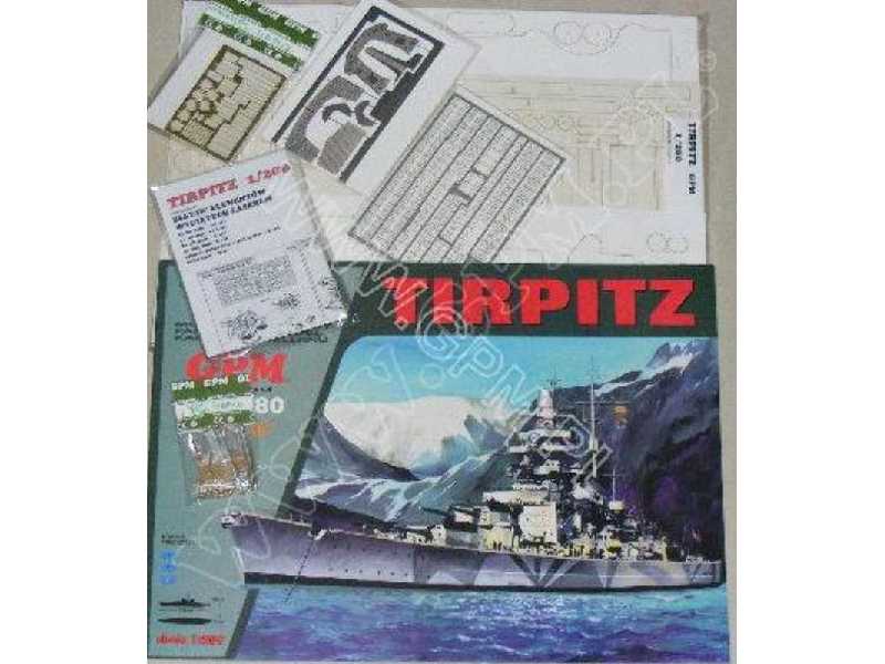 TIRPITZ + dodatki (foto,lufy,wręgi,detale uzbrojenia,relingi las - image 1