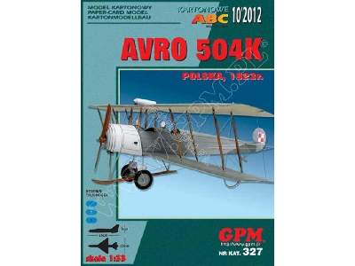 AVRO 504 K - komplet model i wręgi - image 1