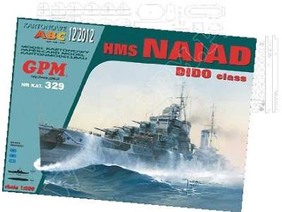 HMS NAIAD  komplet model ,wręgiLUFY, relingi kartonowe - image 1