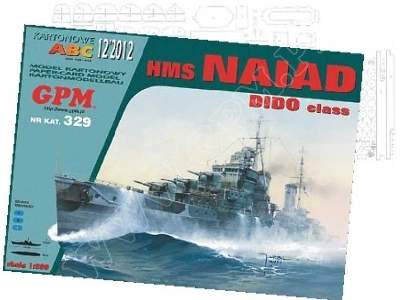 HMS NAIAD  komplet model ,wręgiLUFY, relingi kartonowe - image 2