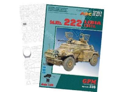 Sd.Kfz. 222 - LIBIA   Komplet: model i wręgi - image 1