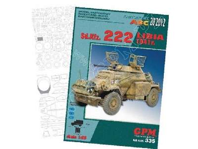 Sd.Kfz. 222 - LIBIA   Komplet: model i wręgi - image 2