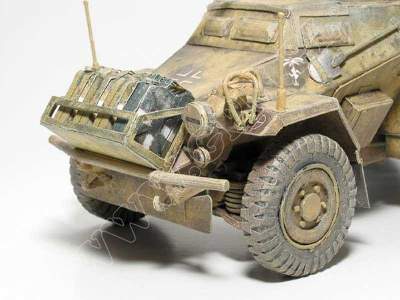 Sd.Kfz. 222 - LIBIA   Komplet: model i wręgi - image 5