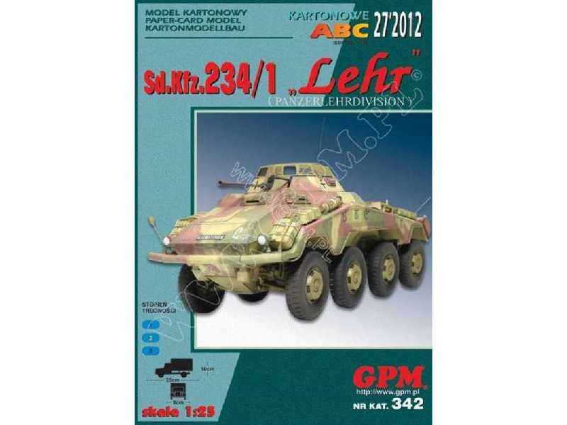 Sd.Kfz 234/1 LEHR -komplet model  i wręgi - image 1