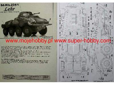 Sd.Kfz 234/1 LEHR -komplet model  i wręgi - image 18