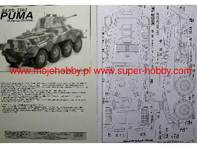 Sd.Kfz 234/2 PUMA komplet model i wregi - image 25