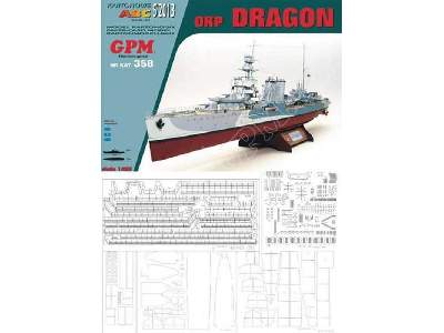 ORP DRAGON - komplet: model wręgi relingi - image 1