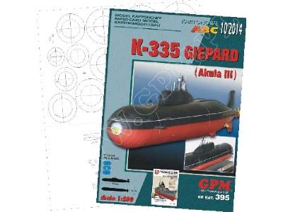 K-335 GIEPARD  Class AKUŁA III Komplet model i wręgi - image 1