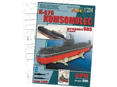 K-278 KOMSOMOLEC Class 685 PLAVNIK -KOMPLET MODEL I WREGI - image 1