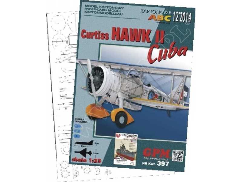 CURTISS HAWK II CUBA -komplet model  i lasery - image 1