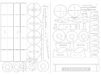 LA REDOUTABLE Komplet model i lasery - image 9