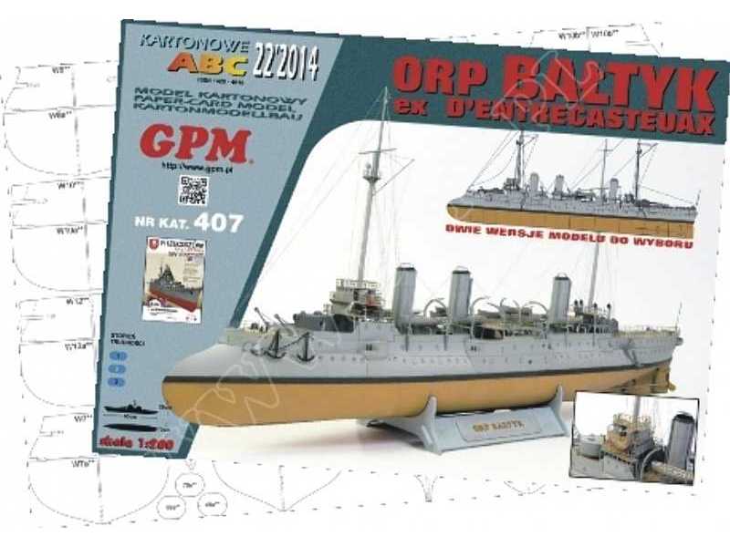 ORP BAŁTYK  / D'ENTRECASTEUAX  - KOMPLETmodel wregi ,detale lase - image 1