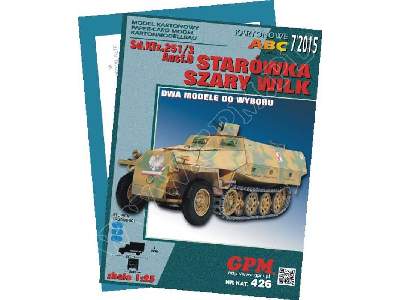 SZARY WILK  / STARÓWKA  (Sd.Kfz 251 D ) - komplet , model wręgi  - image 2