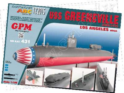 USS GREENEVILLE ( SSN-772) zestaw model i wręgi - image 1