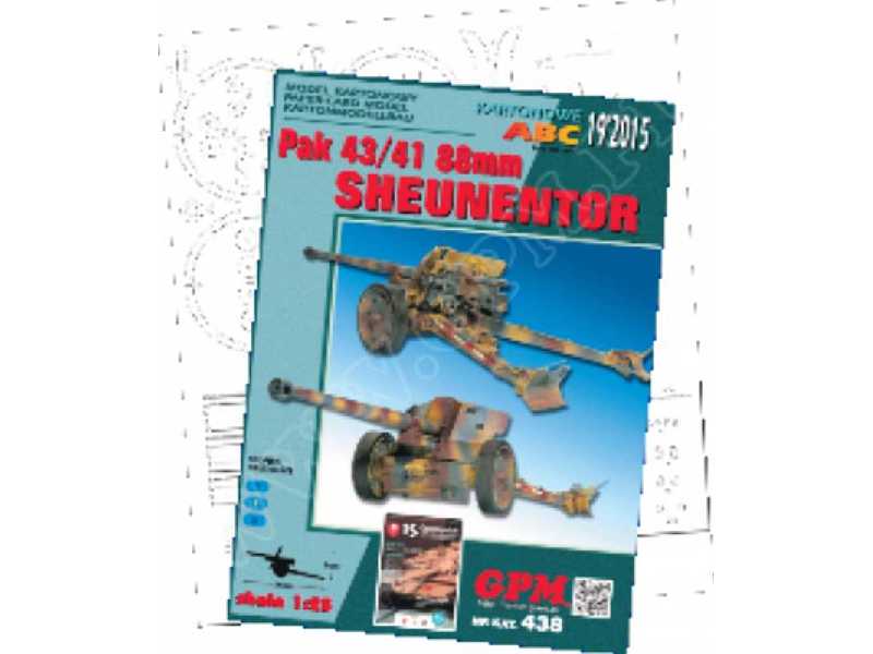 PaK 43/41 88 mm SHEUNENTOR komplet MODEL i LASERY - image 1