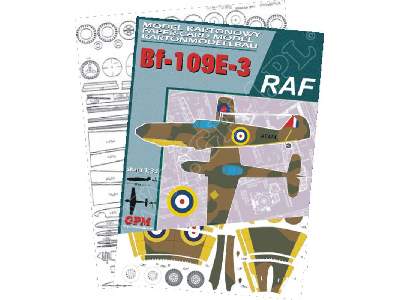 Bf-109E-3 &quot;RAF&quot; ( MESSERSCHMITT Me 109 E-3 ))-KOMPLET  - image 1
