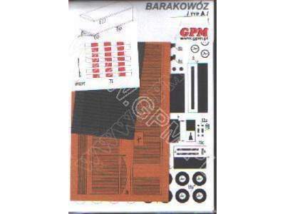 Barakowóz B  -model wyciety laserem - image 3