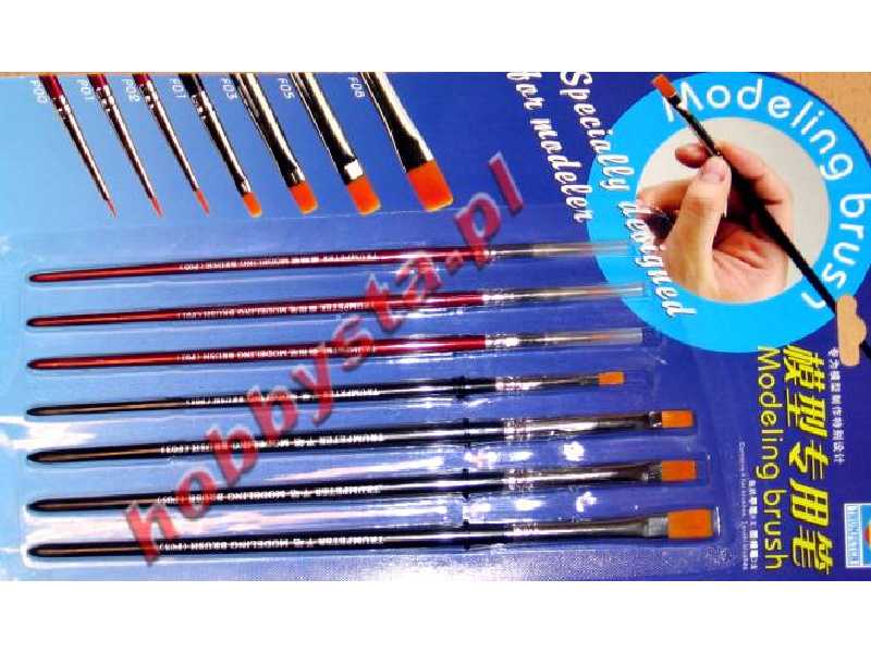 Modeling brush set - 7 pcs. - image 1