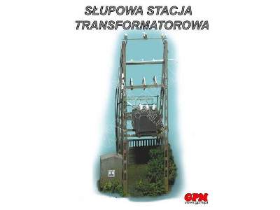 Słupowa stacja TRAFO 0-model wyciety laserem - image 1