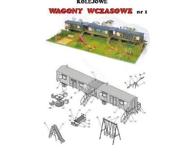 WAGONY WCZASOWE  (HO) -modele wycięte laserem - image 1