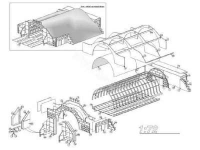 Schron lotniczy 1/87-Model wyciety laserem - image 3