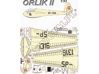 ORLIK II  wkładka z kartonowki - image 1