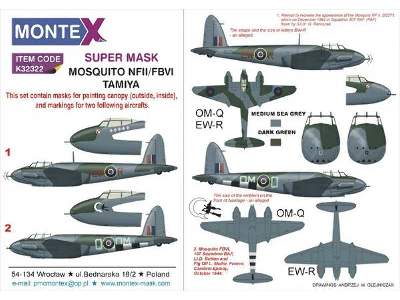 MOSQUITO NFII &amp; FBVI TAMIYA - image 1