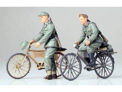 German Soldiers with Bicycles - image 1