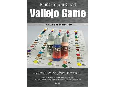Paint Colour Chart - Vallejo Game Color 12mm - image 1